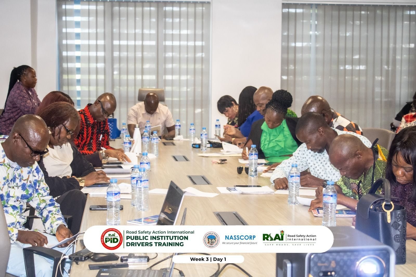 participants complete a written exercise